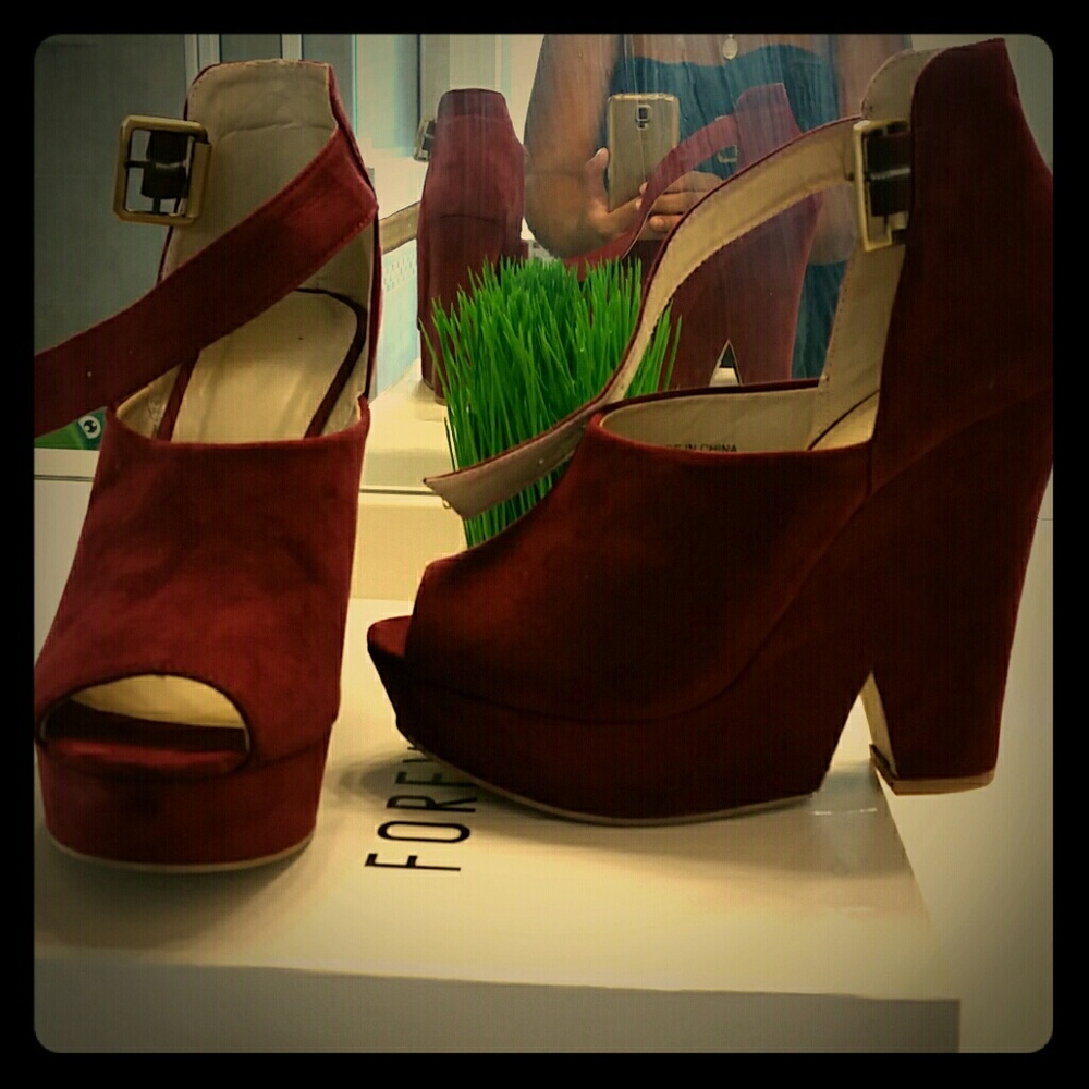 Platforms Suede Shoes